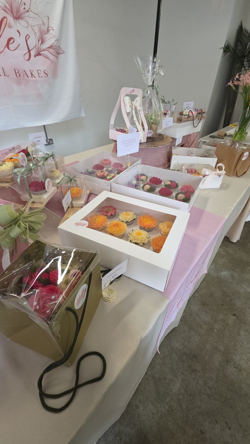 Nicole's Botanical Bakes market display